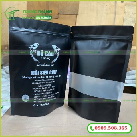 Túi zip màu đựng mồi câu cá