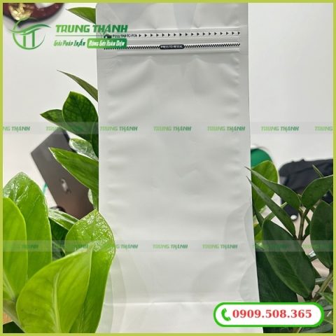 Túi zip màu trắng