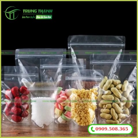 Túi zip trong có rất nhiều mẫu mã, kích thước đa dạng