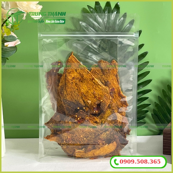 Túi zip trong đựng bò khô