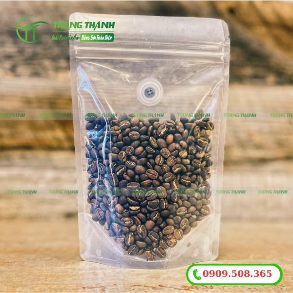 Túi zip trong đựng cafe
