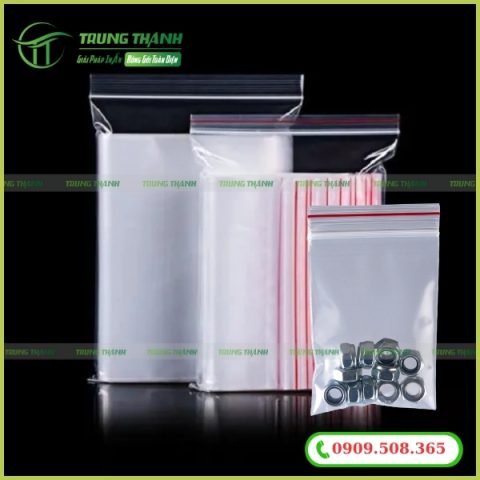Túi zip viền đỏ đựng linh kiện