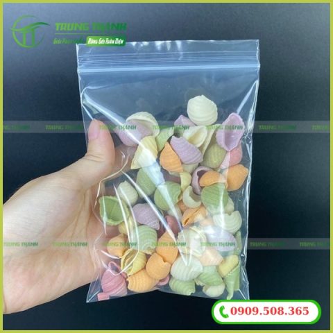 Túi zip viền trắng