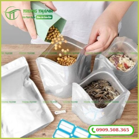 Túi zipper bạc 2kg