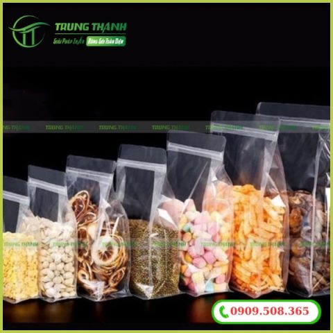 Túi zipper chỉ trắng đựng thực phẩm