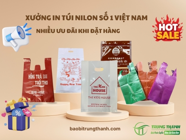 Xưởng in bao bì túi nilon Hà Nội, Sài Gòn