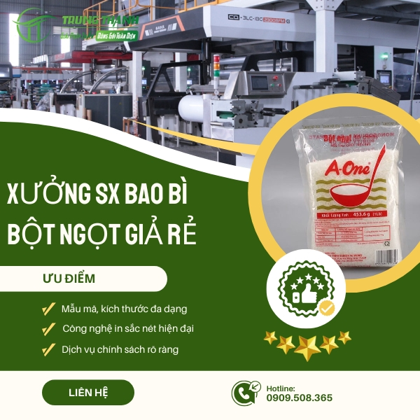Sản xuất và in ấn bao bì bột ngọt