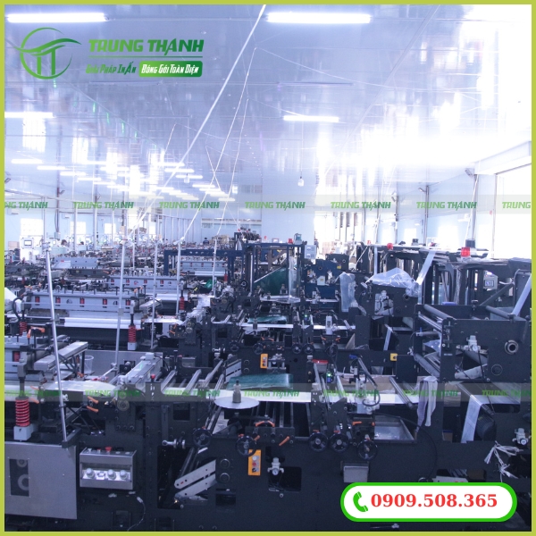 Xưởng sản xuất bao bì thủy sản tại Trung Thành