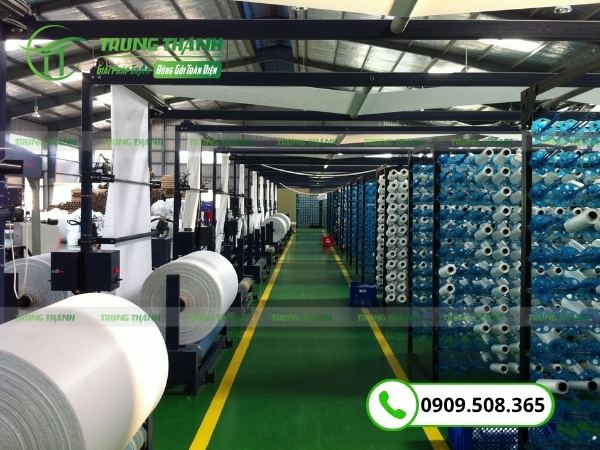 Xưởng sản xuất túi đựng rau tại Trung Thành