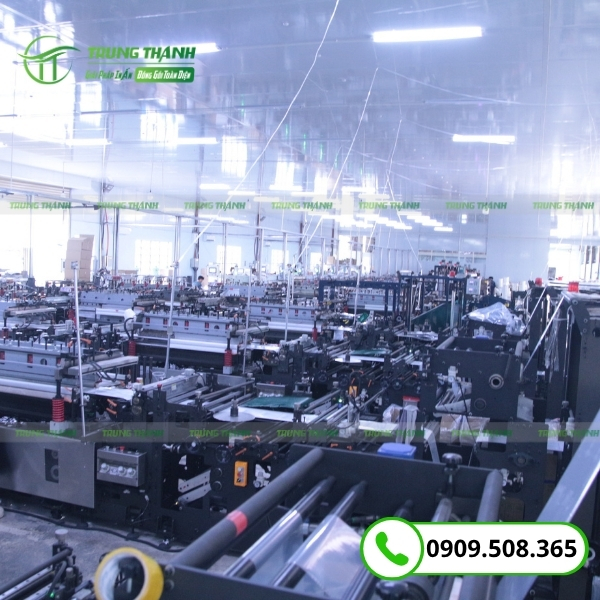Xưởng sản xuất túi ép 3 biên chất lượng tại Trung Thành