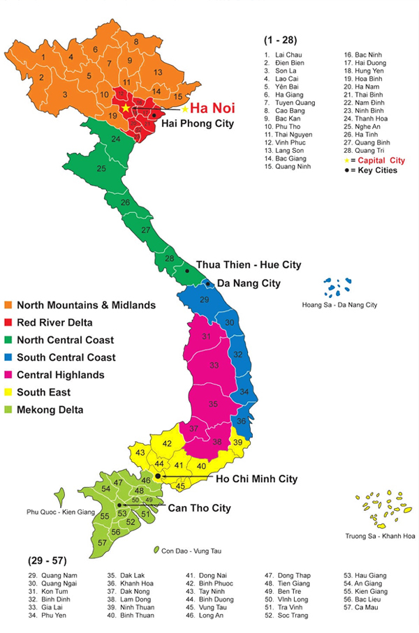 Bản đồ Việt Nam vector