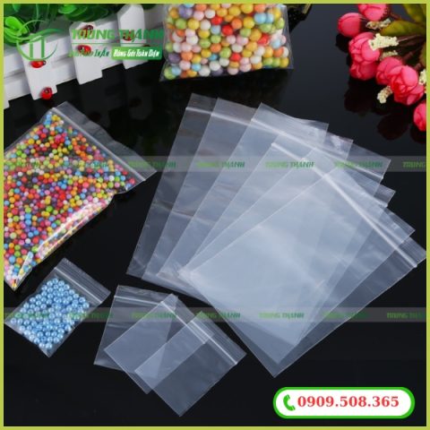 bao bì zip chỉ trắng đựng linh kiện nhỏ