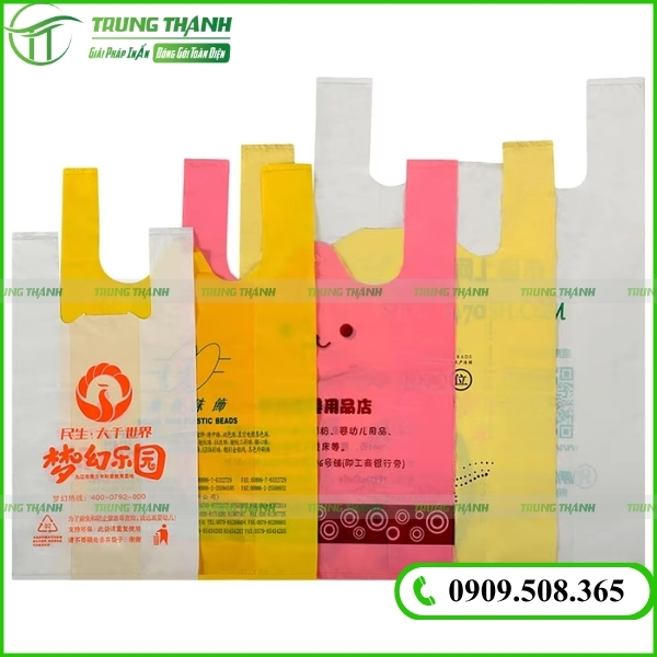 Túi 2 quai siêu thị đựng thực phẩm