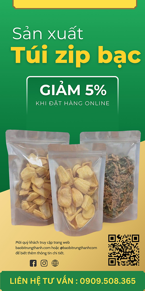Xưởng sản xuất túi zip bạc giá rẻ