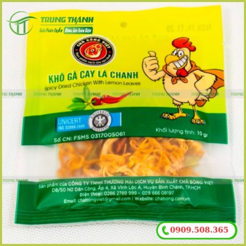 Bao bì đựng khô gà chất lượng