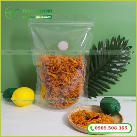 Túi trong suốt đựng khô gà