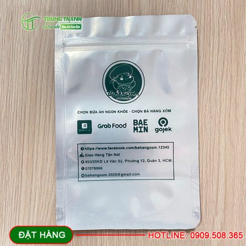 Túi zip nhôm đáy đứng in ấn chuyên nghiệp