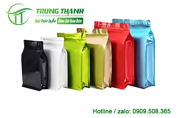 Mẫu túi zip nhôm đa dạng màu sắc
