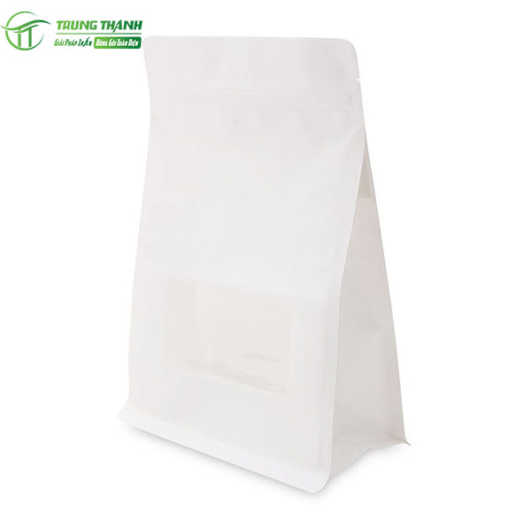 Túi zip giấy màu sữa 
