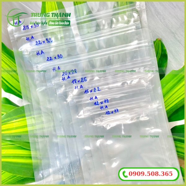 Kích thước túi zip lớn