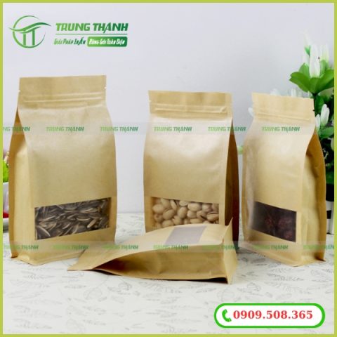 Túi zip 8 cạnh kích thước to