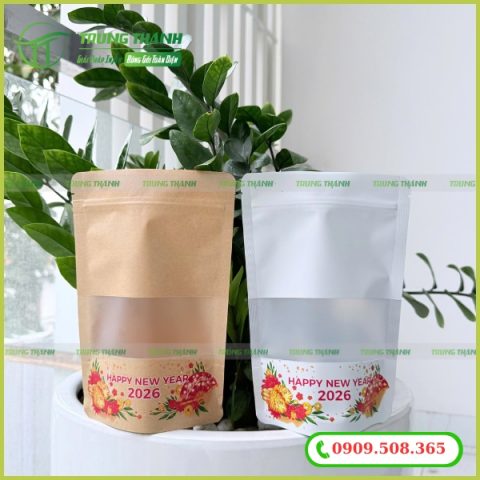 Bao bì zip đựng bánh kẹo tết