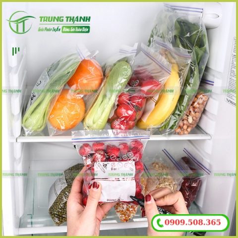 Túi zip đựng rau củ quả