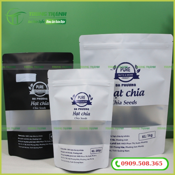 Túi zip màu đựng thực phẩm