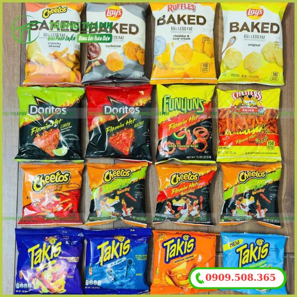 Bao bì bánh snack đa dạng kích thước mẫu mã