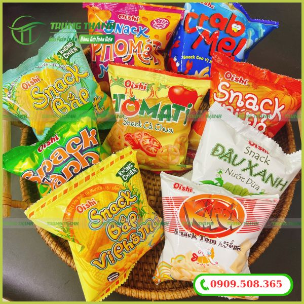 Bao bì đựng snack giá rẻ