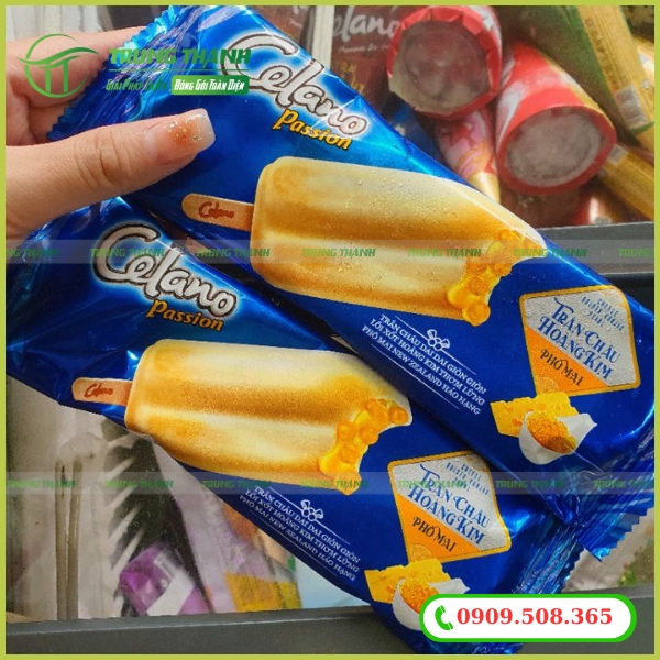 Bao bì màng ghép đựng que kem,