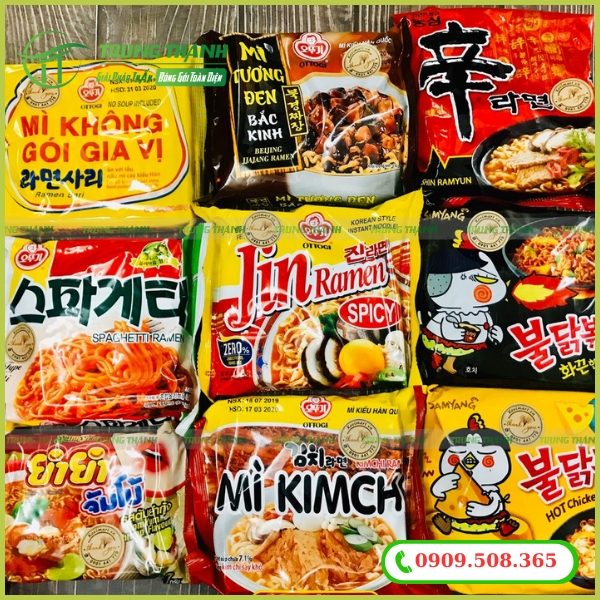 Bao bì mì ăn liền Hàn Quốc