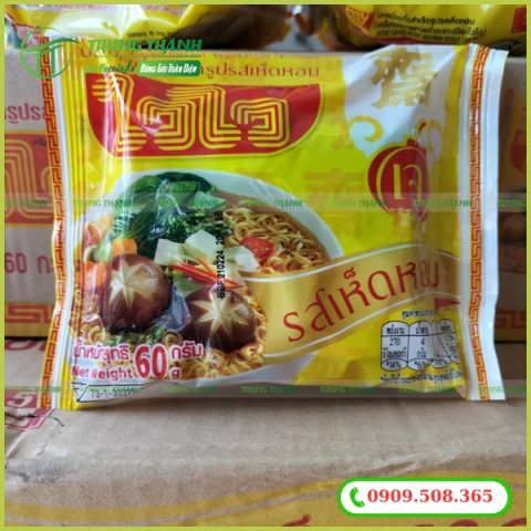 Bao bì mì chay ăn liền