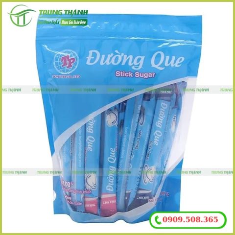 Mẫu bao bì đựng đường que tiện lợi