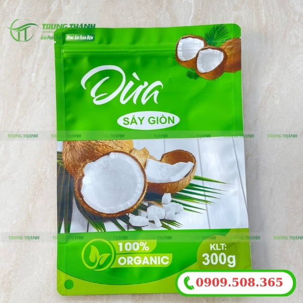 Túi đựng dừa sấy giòn