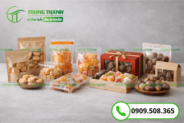 Túi zip các loài đựng kẹo mức