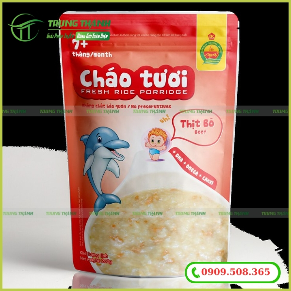 Túi zip đựng cháo tươi