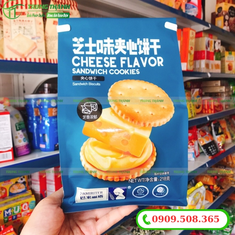 Mẫu bao bì đựng bánh quy in màng ghép