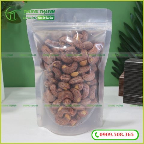 Túi zip bạc đựng hạt điều