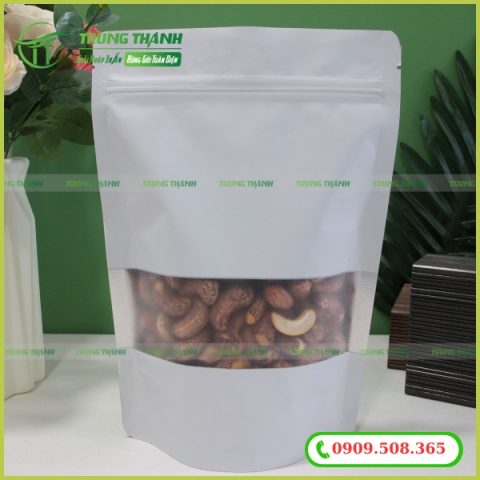 Túi zip đáy đứng đựng hạt điều