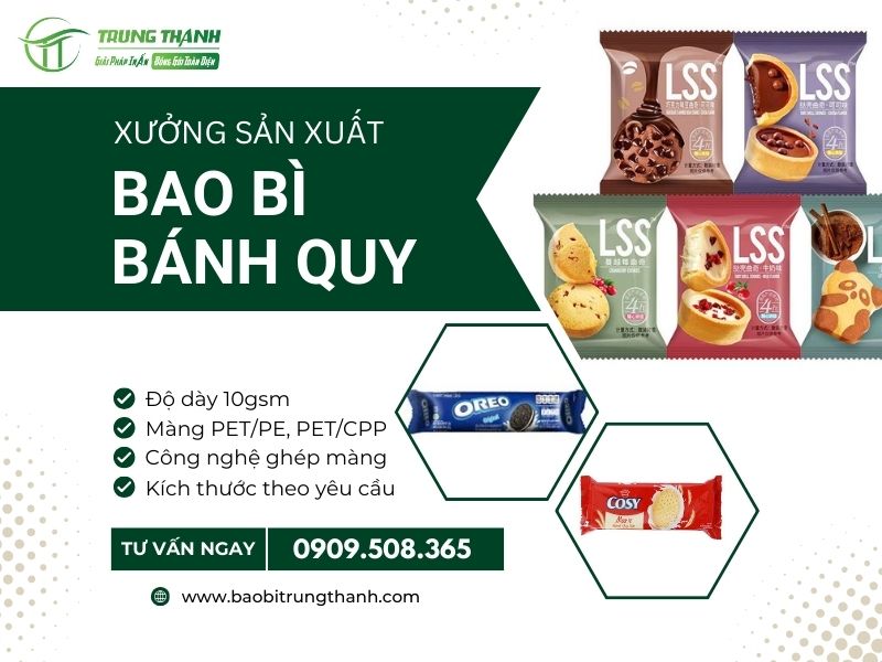 Xưởng sản xuất bao bì bánh quy