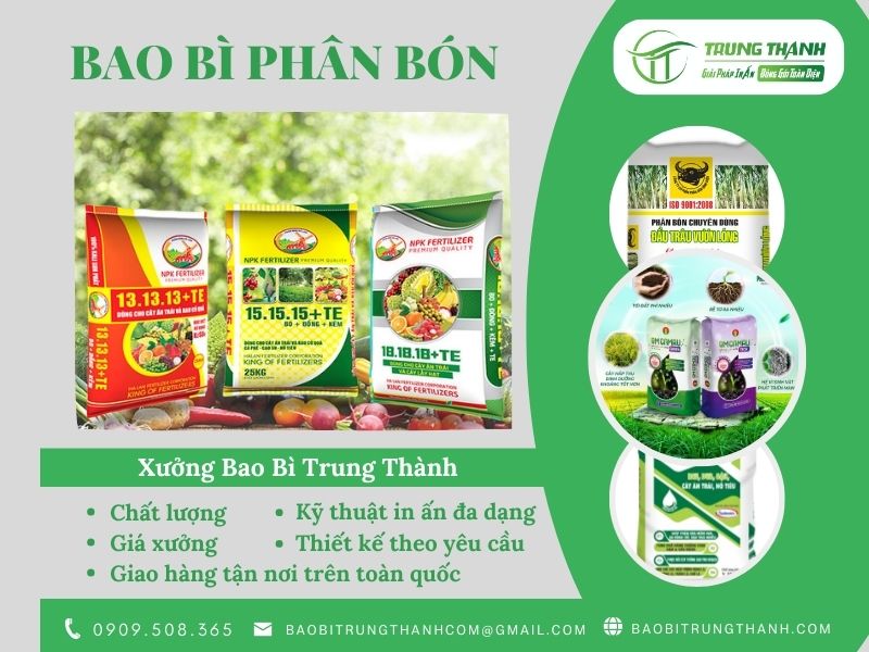 Bao bì đựng phân bón chất lượng