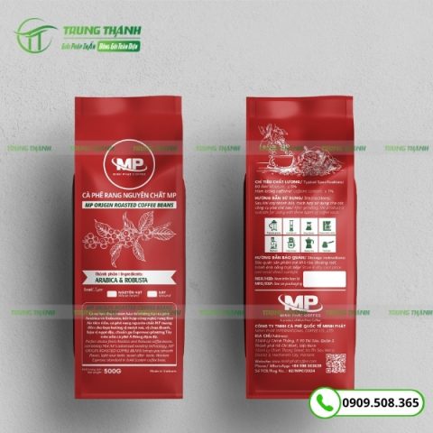 In ấn logo thông tin sắc nét lên bao bì cà phê