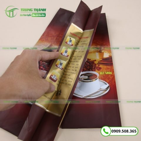 Mẫu bao bì đựng cà phê tại Trung Thành