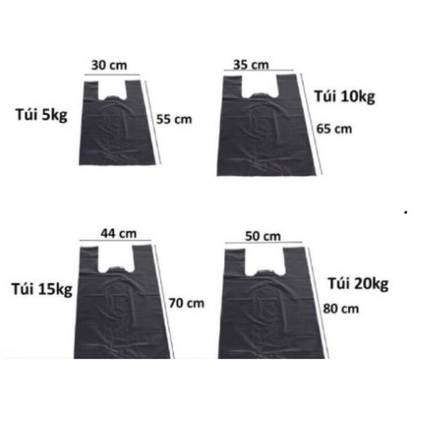 Kích thước túi nilon đựng rác