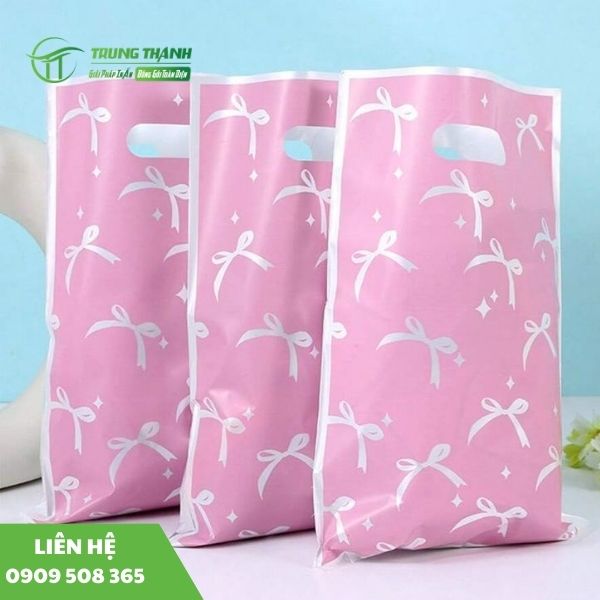 Túi nilon đựng quà có nơ