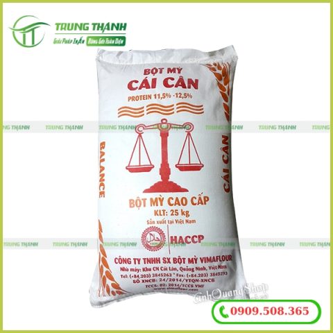 Bao bì dệt đựng bột mì 25kg