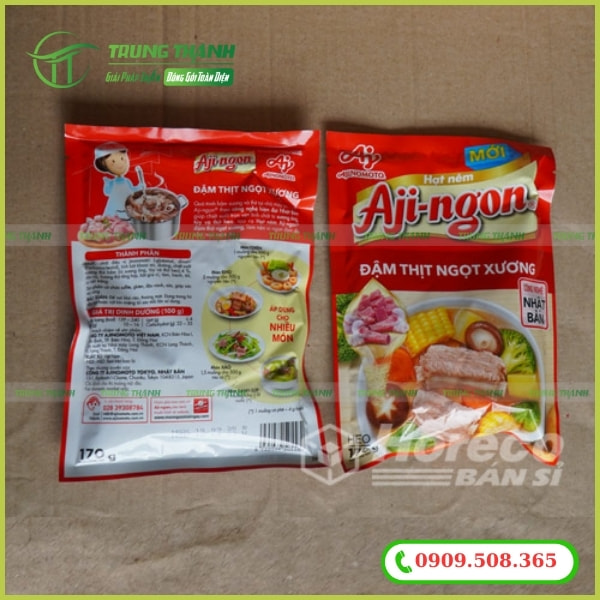 In bao bì đựng hạt nêm sắc nét