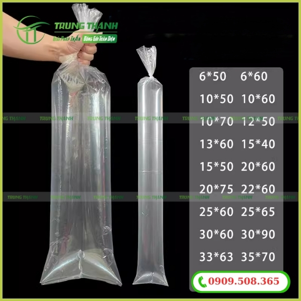 Kích thước túi nilon PP