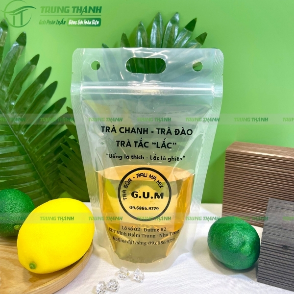 Túi zip đục lỗ đựng trà chanh